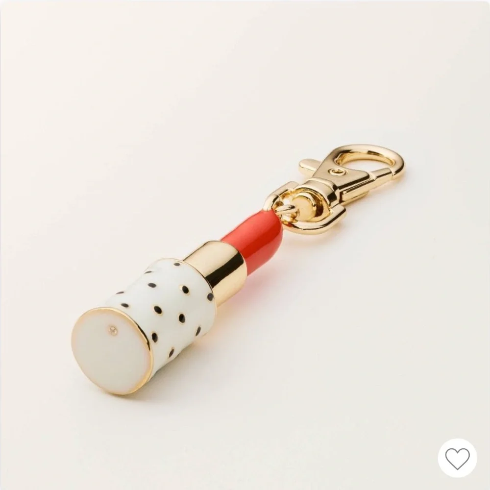 Kate Spade Lipstick Bag Charm Keychain new york x Target purse jewelry handbag